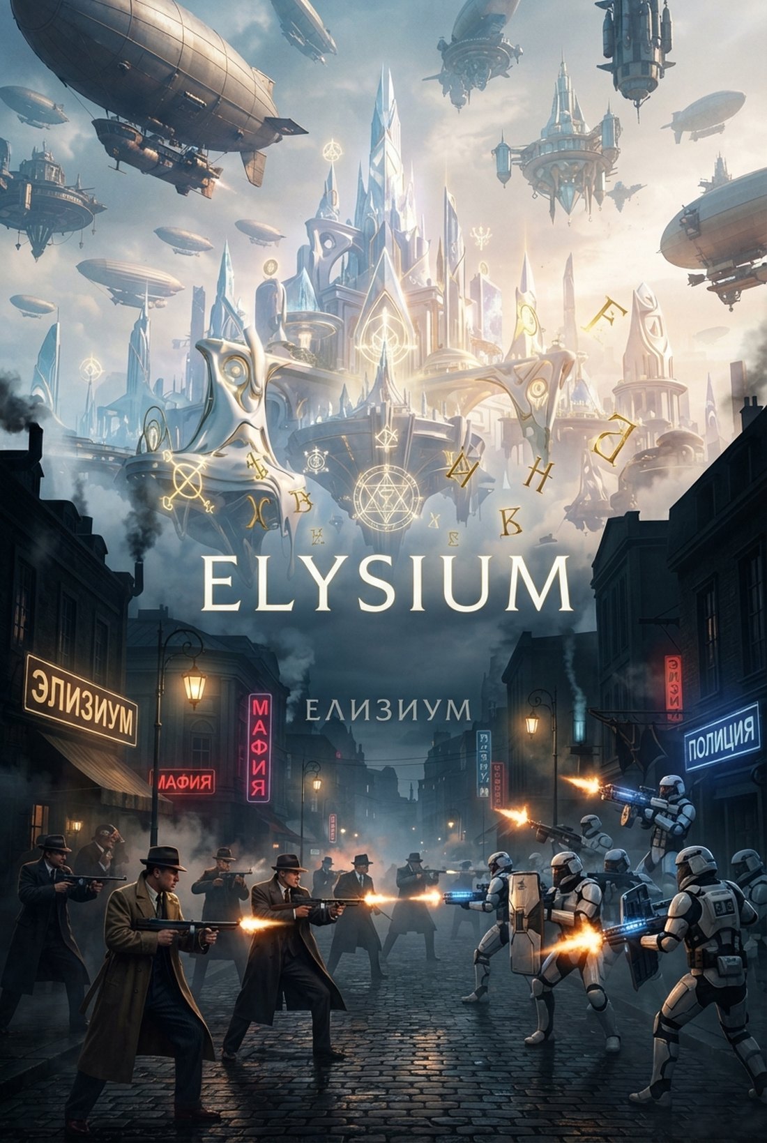 ELYSIUM factions — Mafia versus the Elysium Army in the streets of the utopian city